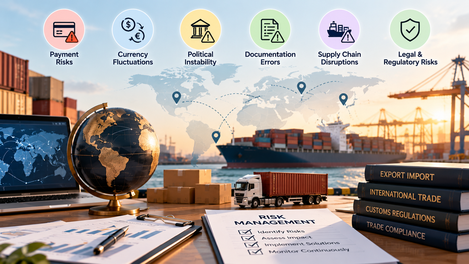 Major Risks in International Trade and How to Manage Them 